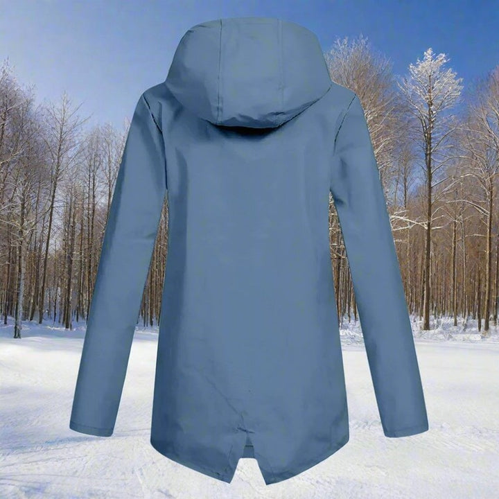 Veste de pluie femme à capuche - Longue coupe ajustable