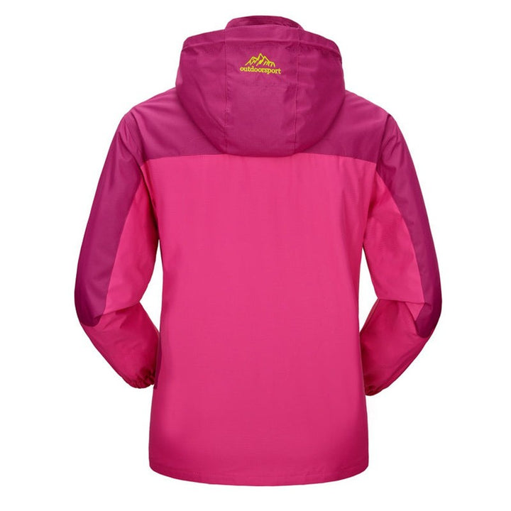 Veste de pluie pour femme à capuche ajustable