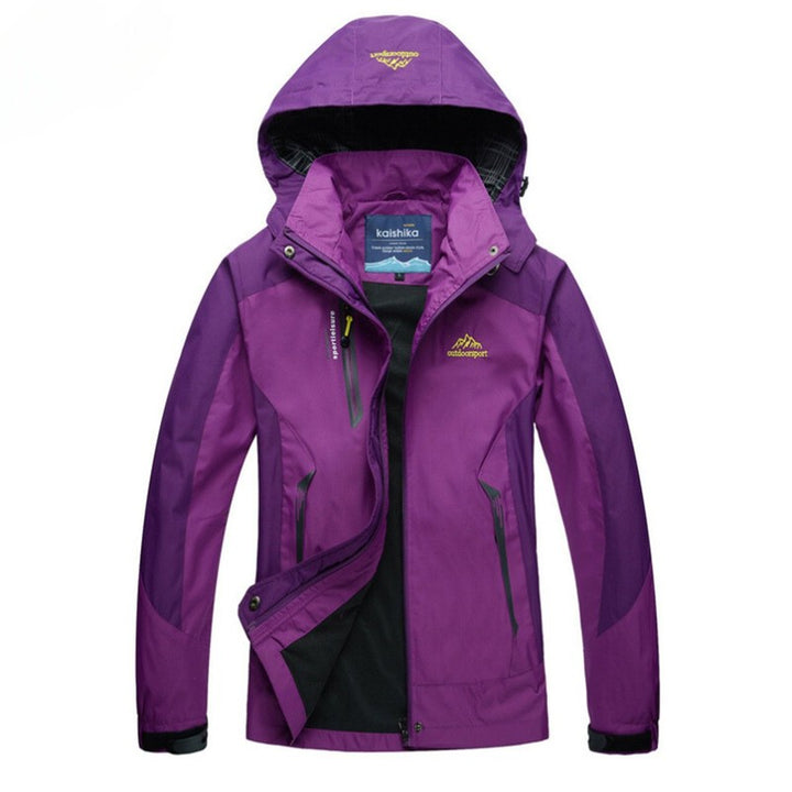 Veste de pluie pour femme à capuche ajustable