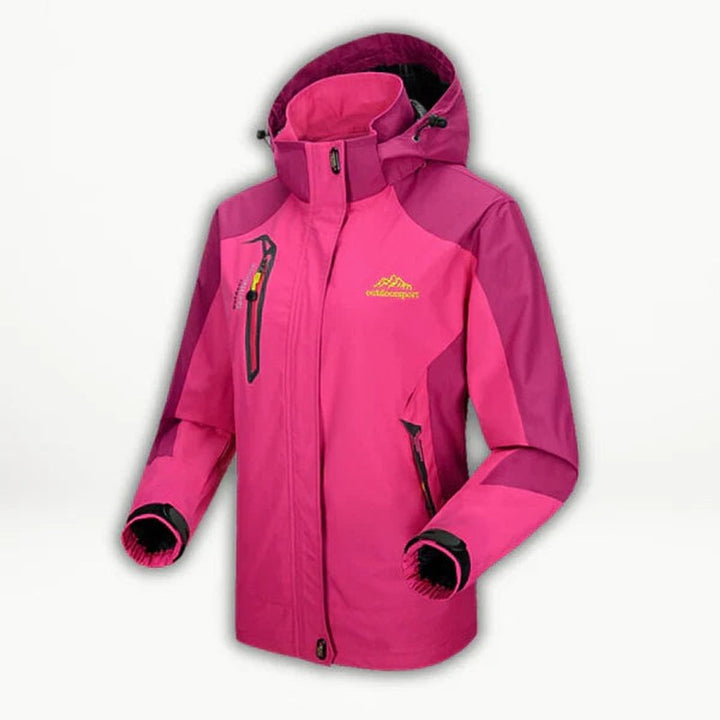 Veste de pluie pour femme à capuche ajustable