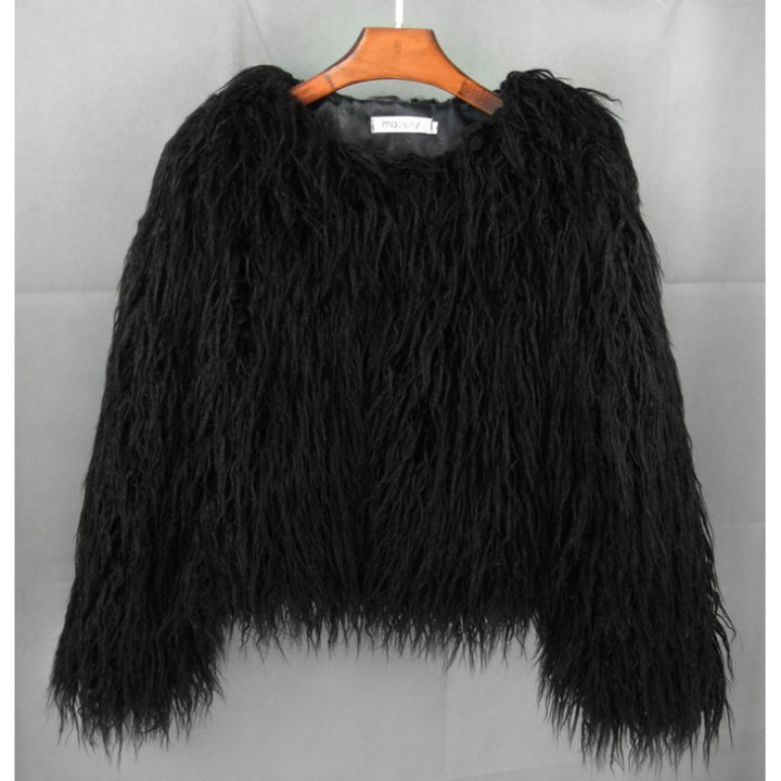 Veste Femme Manche Longue Texture Duveteuse - Col Rond