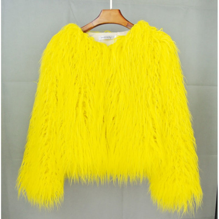 Veste Femme Manche Longue Texture Duveteuse - Col Rond
