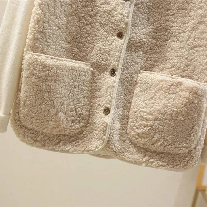 Veste Femme sans Manches à Boutons - Coupe Droite