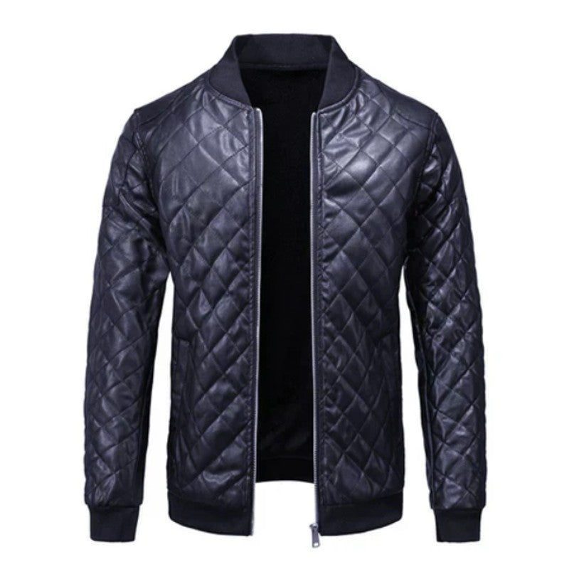 Veste Homme Style Biker - Coupe Droite