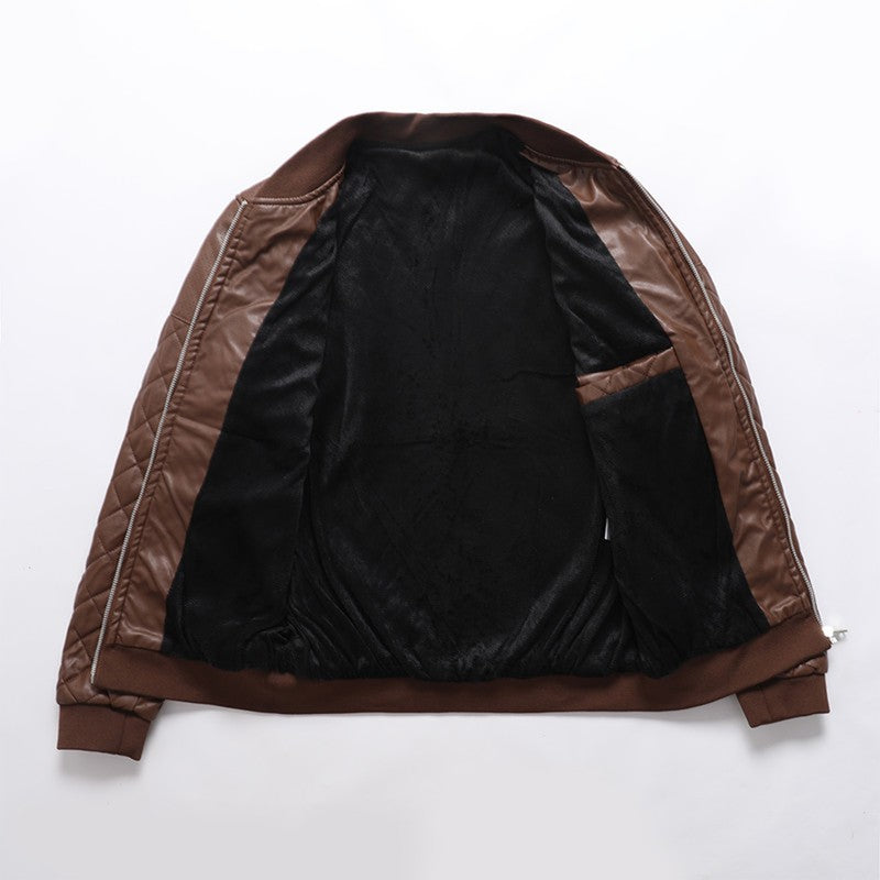 Veste Homme Style Biker - Coupe Droite