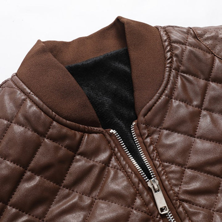 Veste Homme Style Biker - Coupe Droite