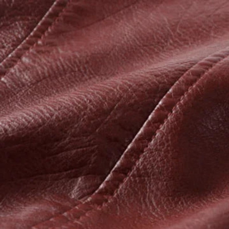 Veste moto femme - Coupe courte à ceinture