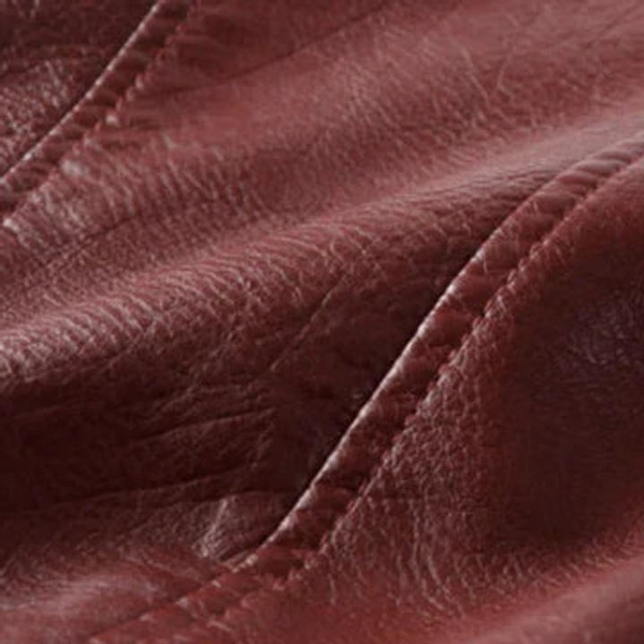 Veste moto femme - Coupe courte à ceinture