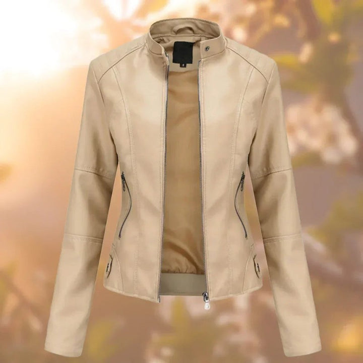 Veste Moto Femme - Fermeture Éclair Slim Fit