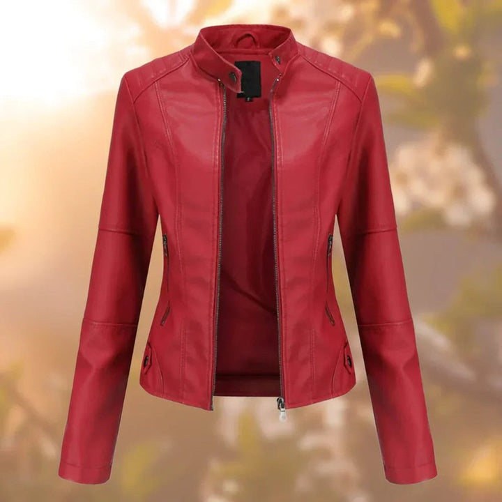 Veste Moto Femme - Fermeture Éclair Slim Fit