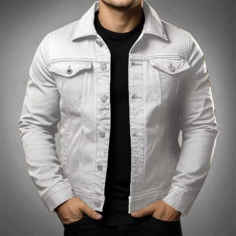 Veste pour homme - Coupe moderne à col pointu